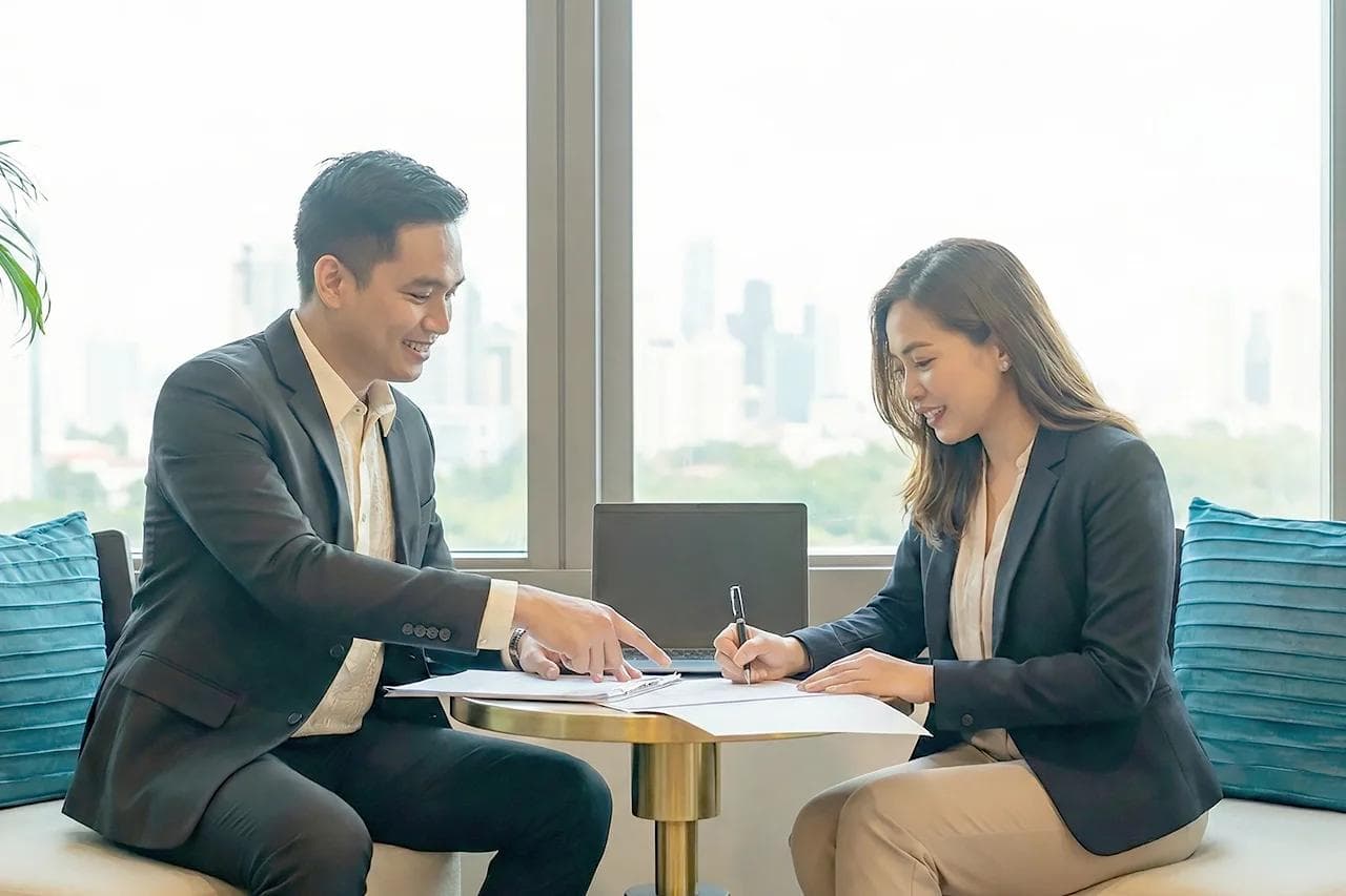 Employee Discussing the Benefits of Employment