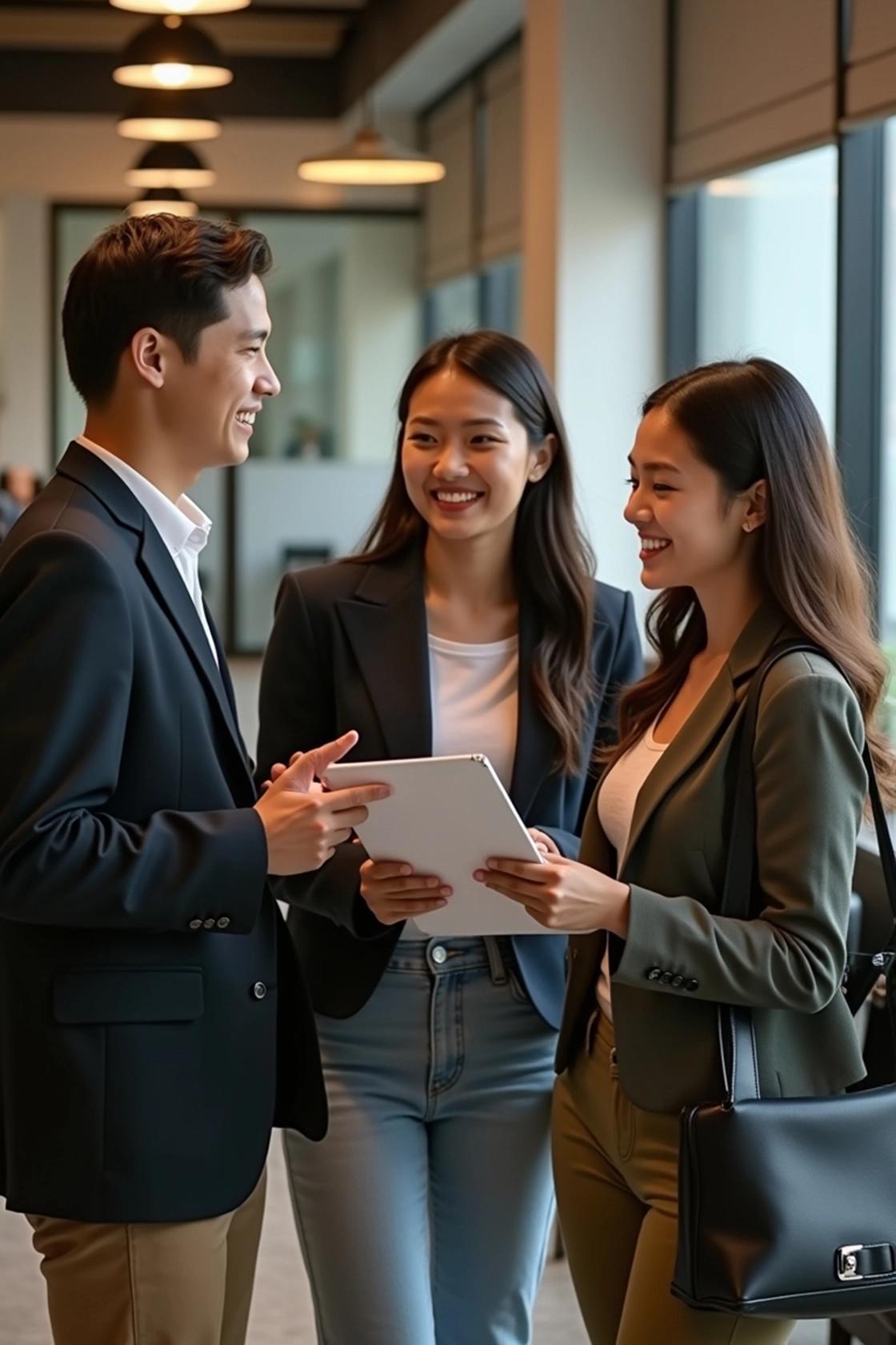 Colleagues at a business lounge discuss strategies, reflecting KMC's commitment to world-class talent and workforce solutions. Colleagues at a business lounge discuss strategies, reflecting KMC's commitment to world-class talent and workforce solutions.