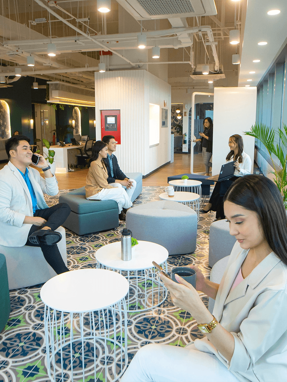 Colleagues at KMC coworking spaces, reflecting KMC's commitment to world-class talent and workforce solutions. Colleagues at KMC coworking spaces, reflecting KMC's commitment to world-class talent and workforce solutions.