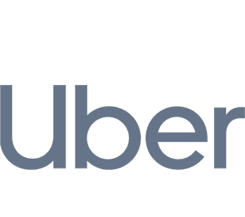 A grey logo of Uber.