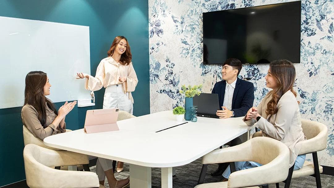 Employees at KMC Meeting Room