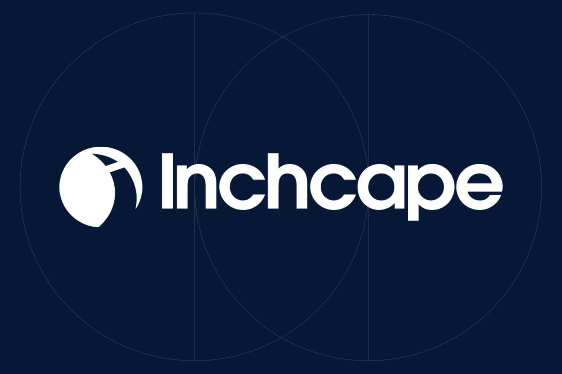 Inchcape logo displayed on a dark blue background with circular lines, seen in a KMC case study on building teams in the PH.